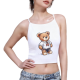 Summer-Ready Women's Sports Bra with Built-In Chest Pads and Cross-Strap Design