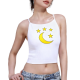 Yoga Sports Bra: Cross-Over Straps & Breathable Cotton Blend for Warm Days