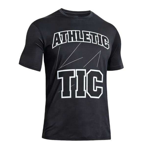 Plus Size Men's Polyester Gym Tee: Quick-Dry & Ultra-Breathable for Intense Workouts