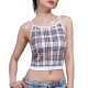 Summer-Ready Women's Sports Bra with Built-In Chest Pads and Cross-Strap Design